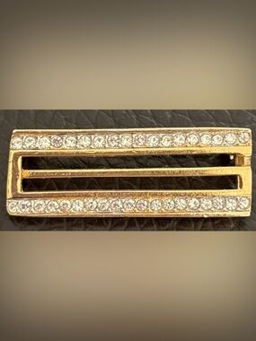 Givenchy Cristal Gold-Tone G Bar Bracelet